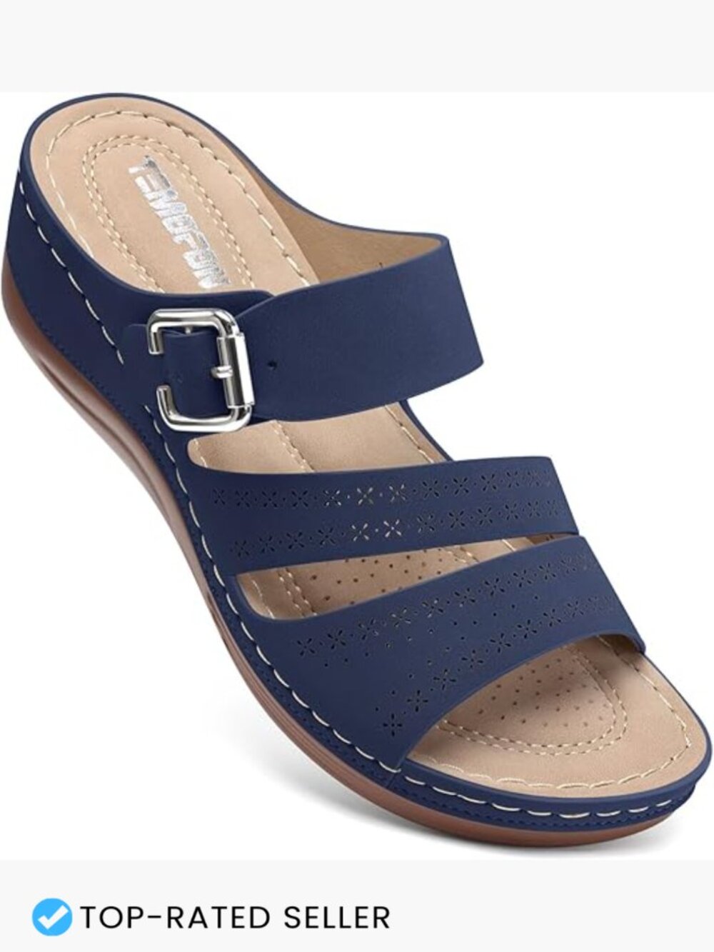 Wedge Sandals Slip On Dressy Summer Flat Shoes Comfortable Platform Size 5-11